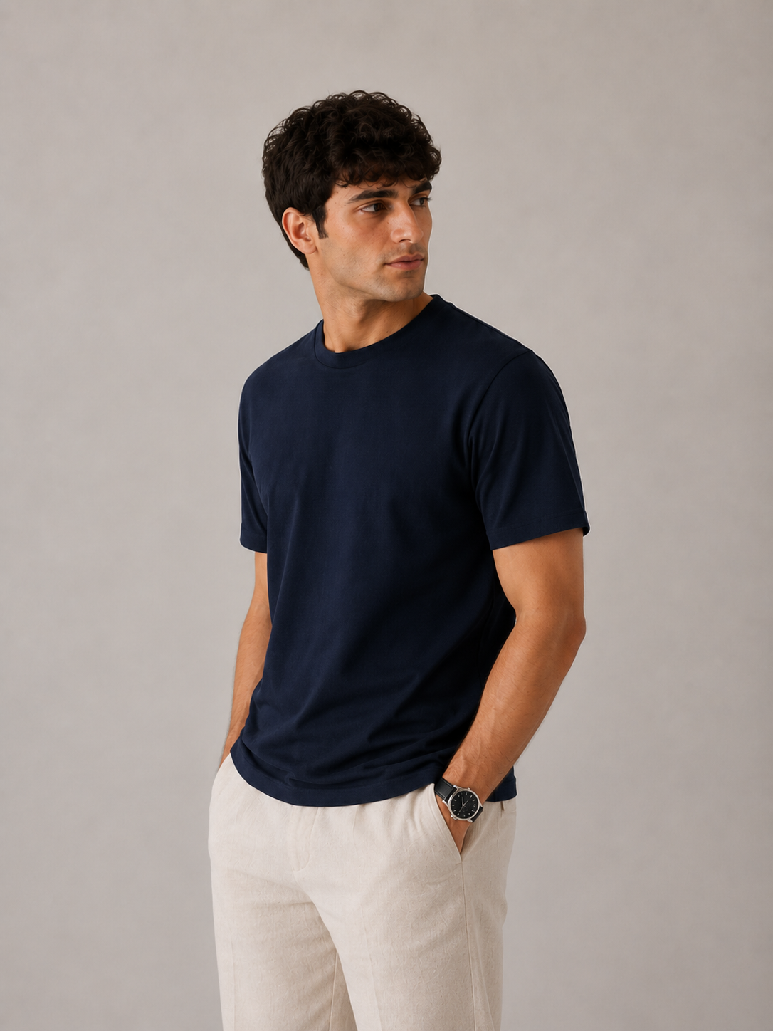 The Essential T Navy Blue
