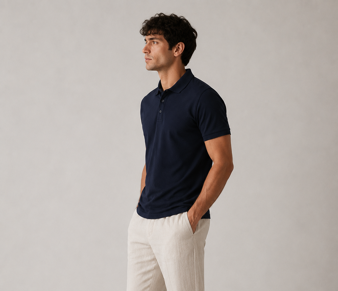 The Riviera Polo Navy Blue