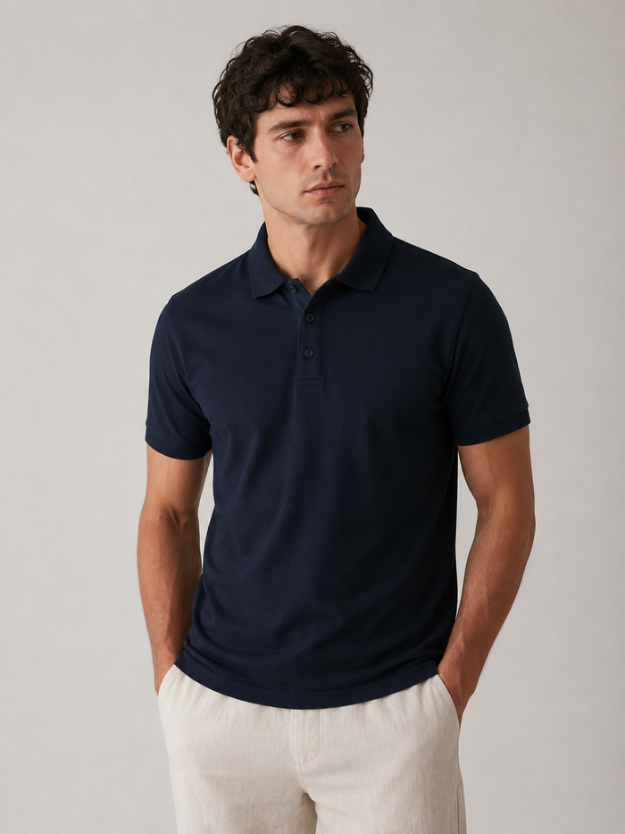 The Riviera Polo Navy Blue